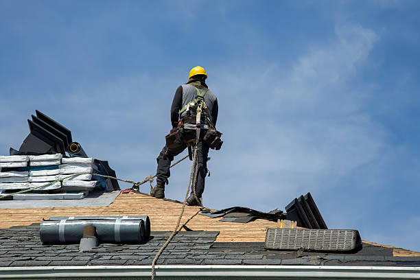 Professional Gutter Installation technician working in Bobtown, PA